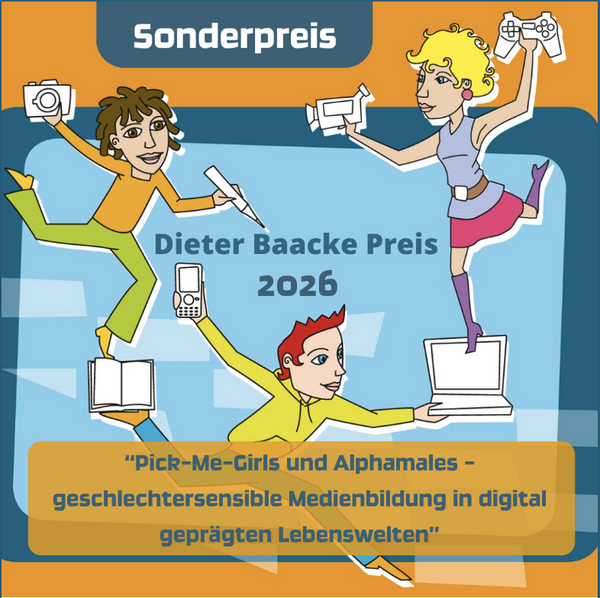 Werbung für die Ausschreibung zum Dieter Baacke Preis